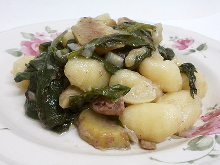 Spinach and Chestnut Gnocchi