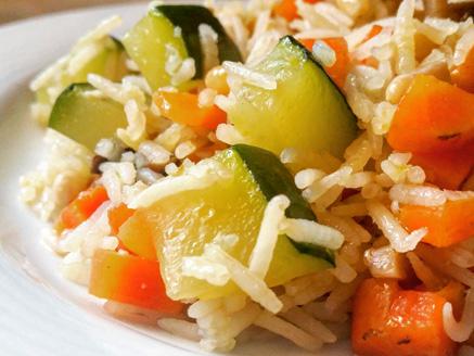 Basmati Rice with Vegetables and Pine Nuts