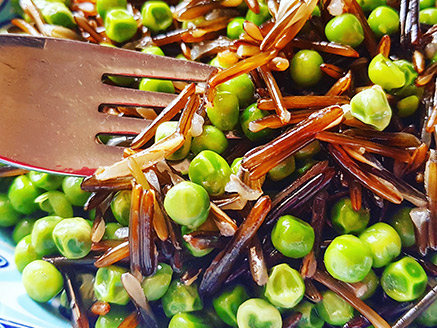 Wild Rice with Green Peas