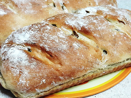 Garlic and Olive Bread