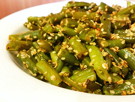 Green Bean with Roasted Sesame Seeds