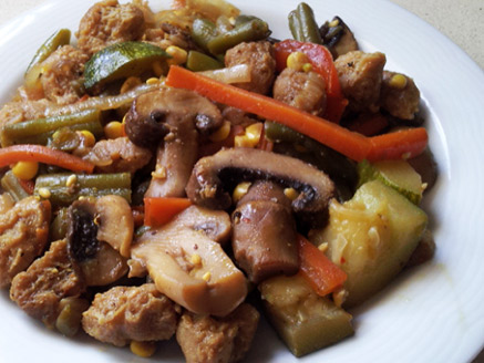Soy Flakes with Vegetables