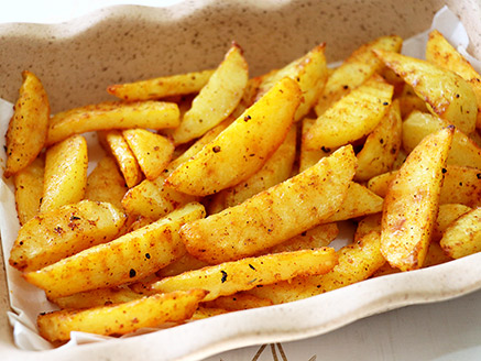 Barbecue-Flavored Oven-Baked Potato Fries