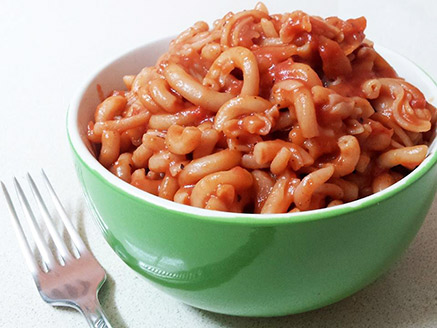 Fusilli Rice Pasta in Tomato Sauce