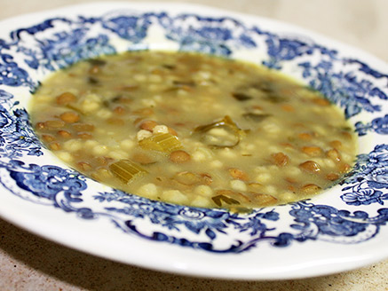 Pearl Barley and Lentil Soup