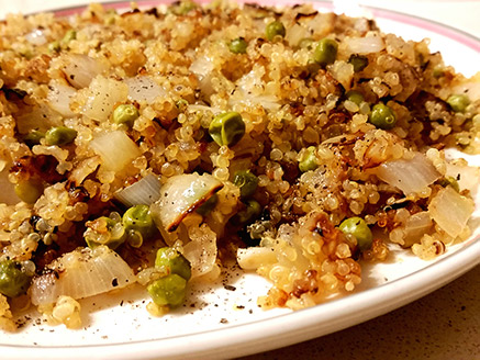 Quinoa with Pea and Onion