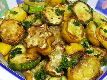 Zucchini with Garlic, Lemon and Olive Oil